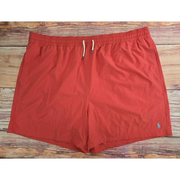 Polo Ralph Lauren Mens Pink Swim Trunks 4XB With Elastic Waist & Mesh Lining - Picture 1 of 8